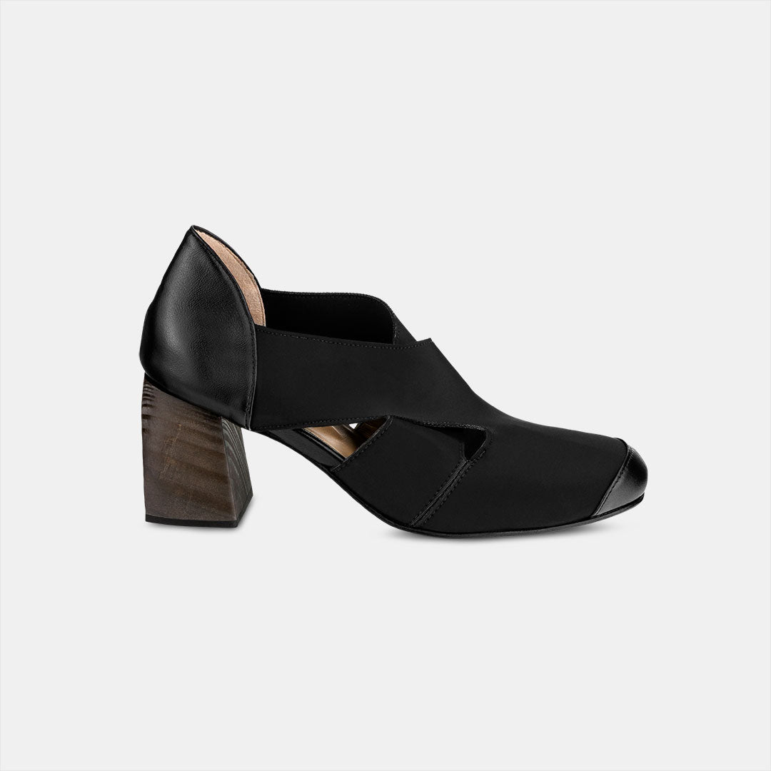 Scarpin Elastano Cruzado Alto