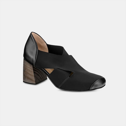 Scarpin Elastano Cruzado Alto