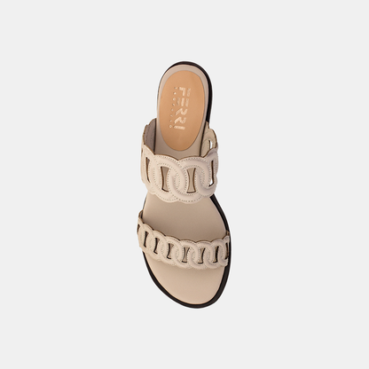 Sandália Flat Elos Off White