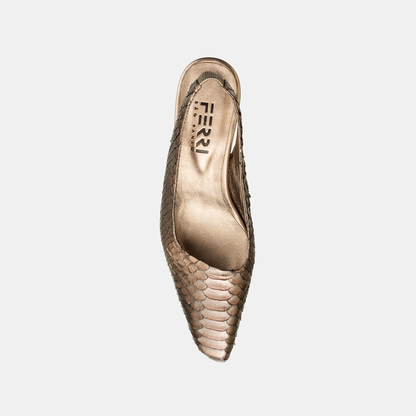 Sling Back Python Metalizado