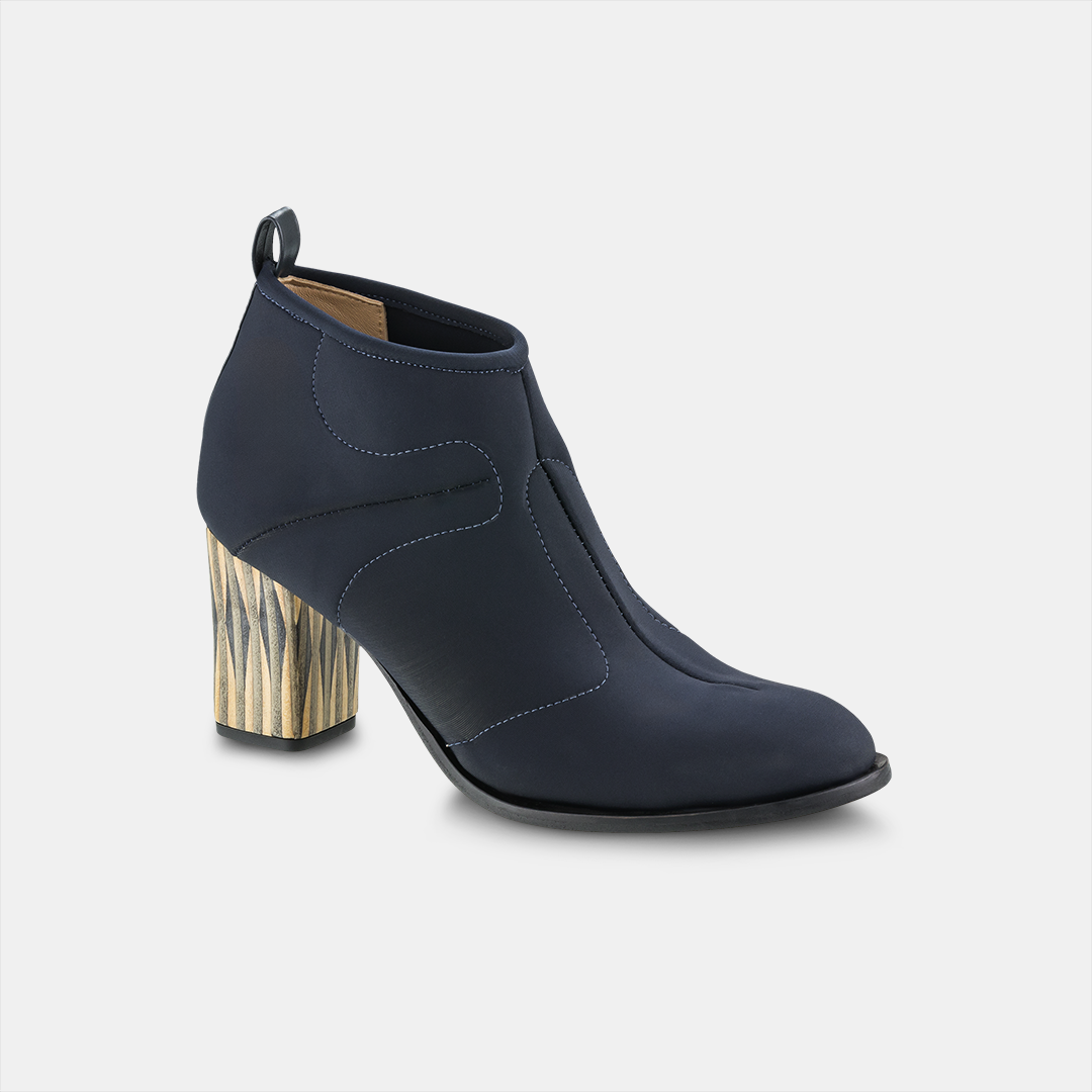 Bota Salto Alto Elastano Blue