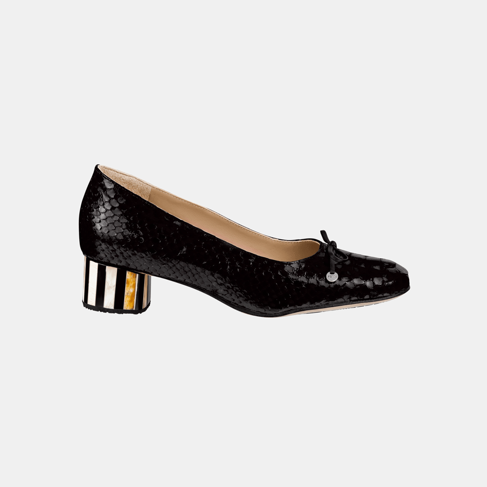 Scarpin Clássico Python Preto - Ferri São Paulo