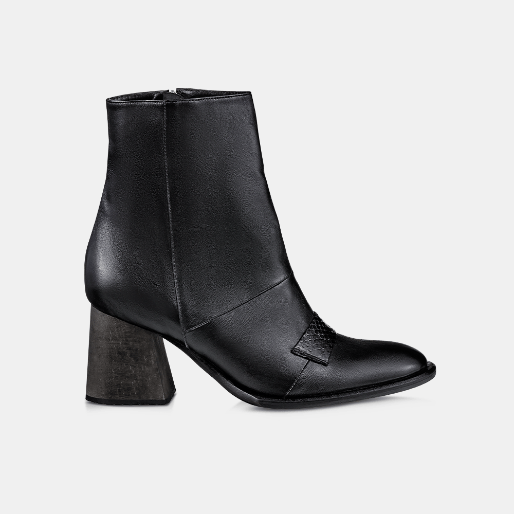 Bota Couro Preto Python - Ferri São Paulo