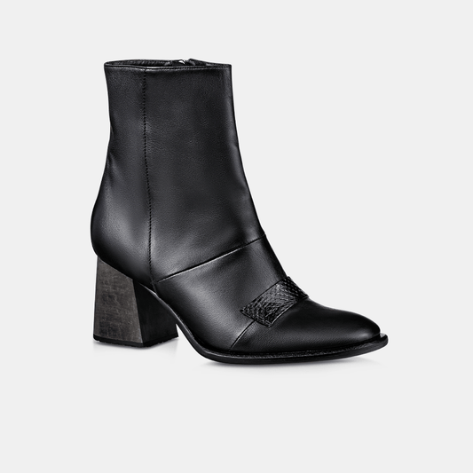 Bota Couro Preto Python - Ferri São Paulo