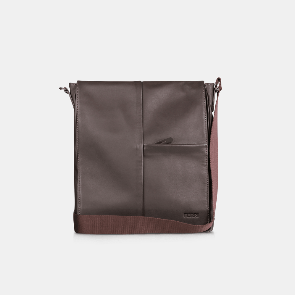 Bolsa Moderna Transversal Café - Ferri São Paulo