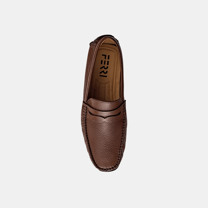 Drive Masculino Gravata Couro Marrom - Ferri São Paulo