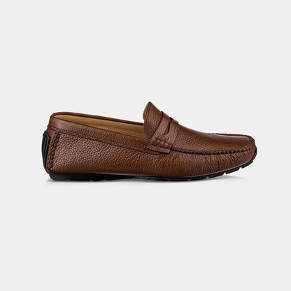 Drive Masculino Gravata Couro Marrom - Ferri São Paulo