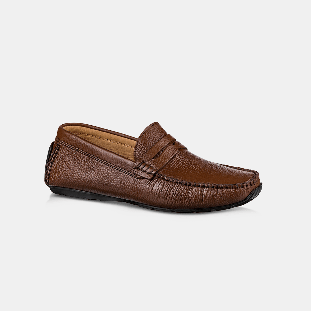 Drive Masculino Gravata Couro Marrom - Ferri São Paulo