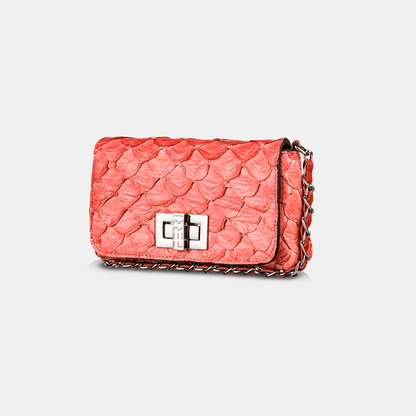 Bolsa Transversal Pirarucu Rose - Ferri São Paulo