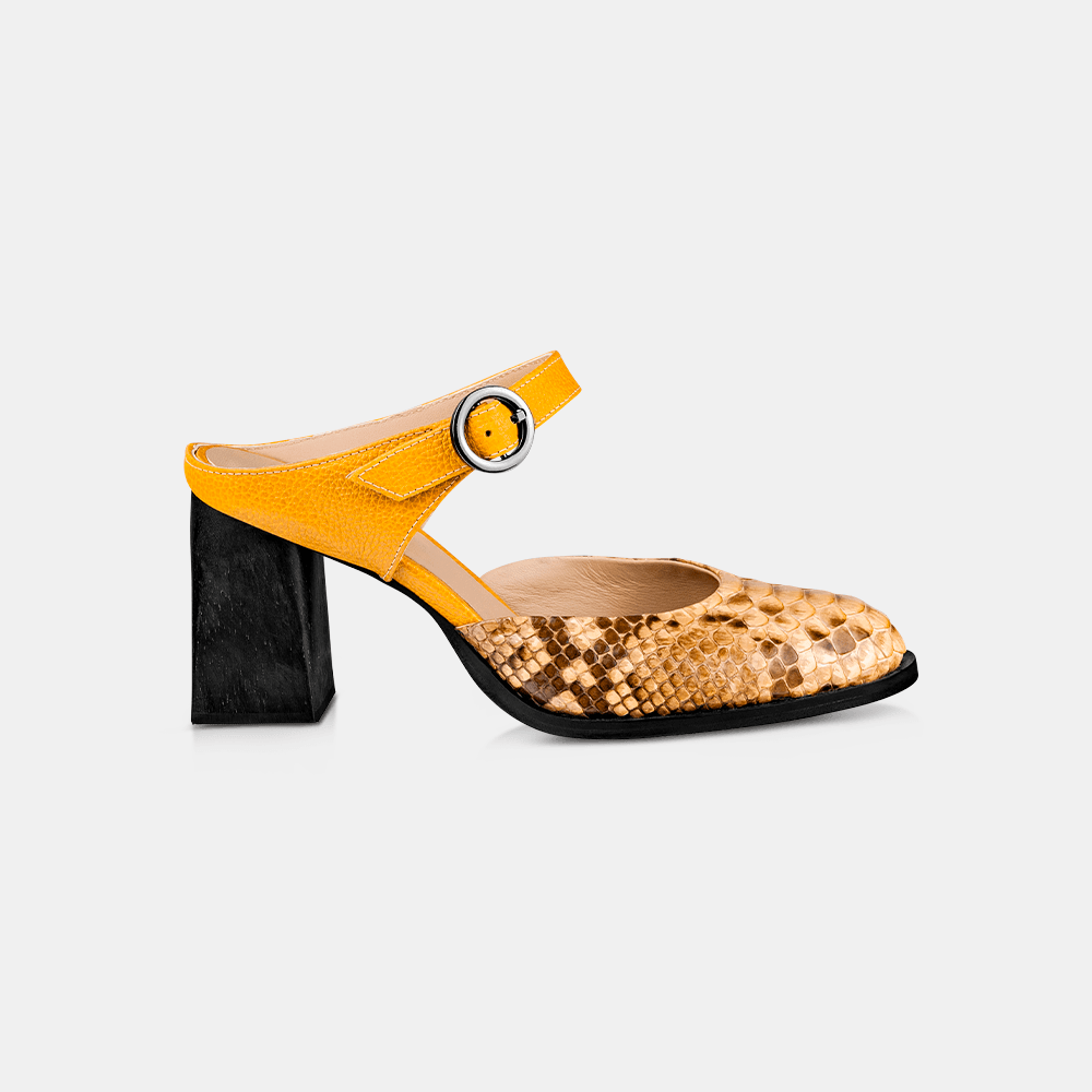 Mule Python Amarelo - Ferri São Paulo