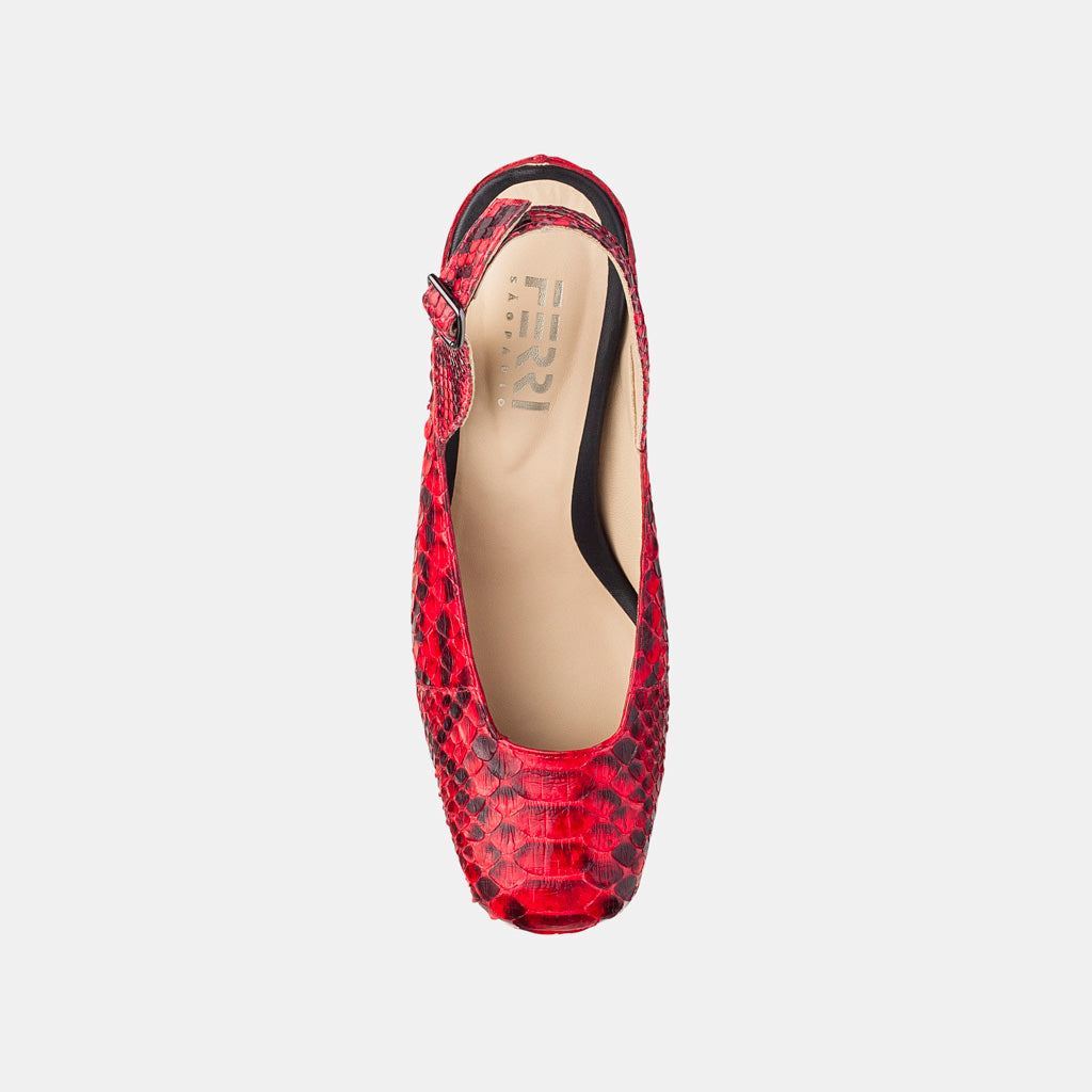 Scarpin Python Marchetaria Cereja - Ferri São Paulo